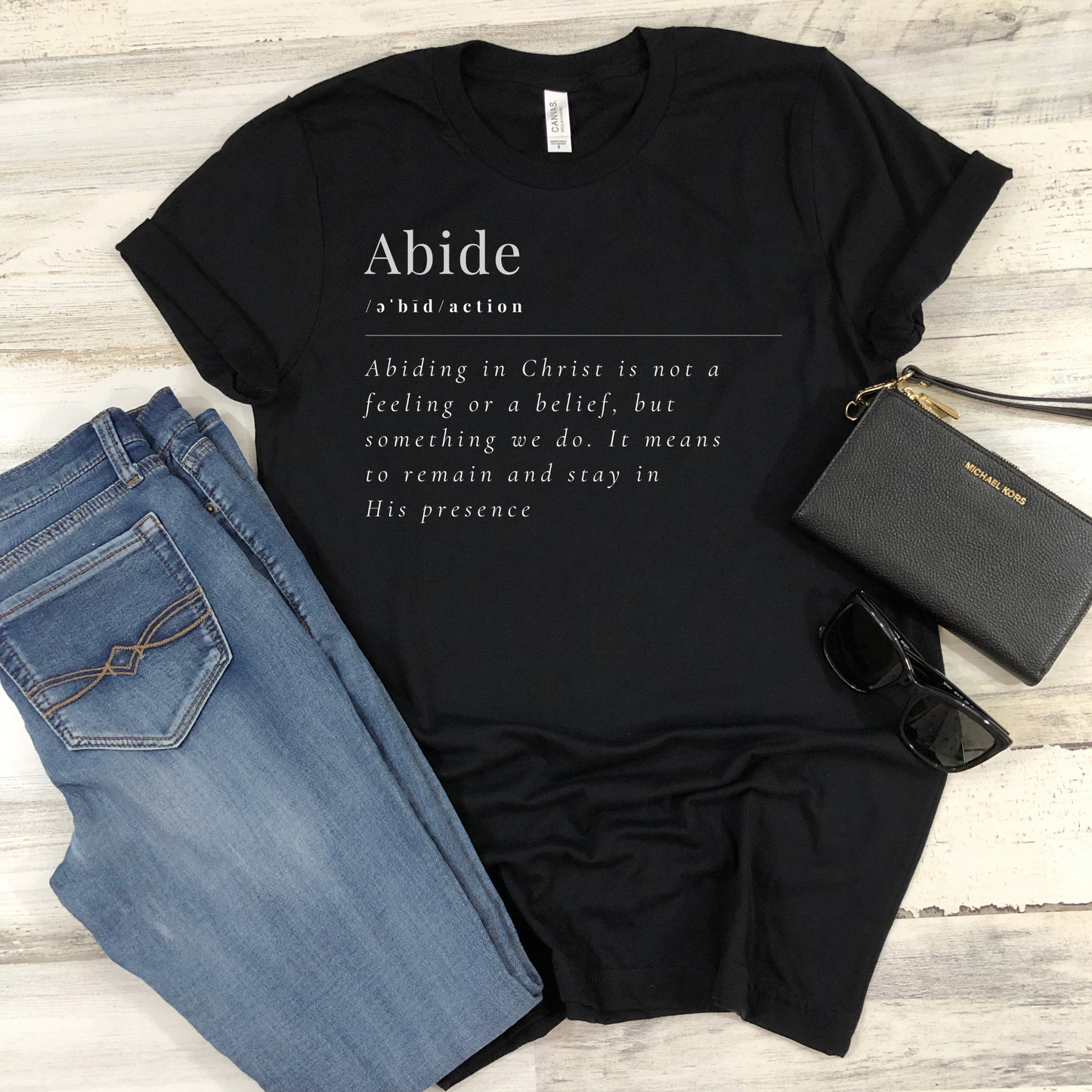 Abide in Him Tee