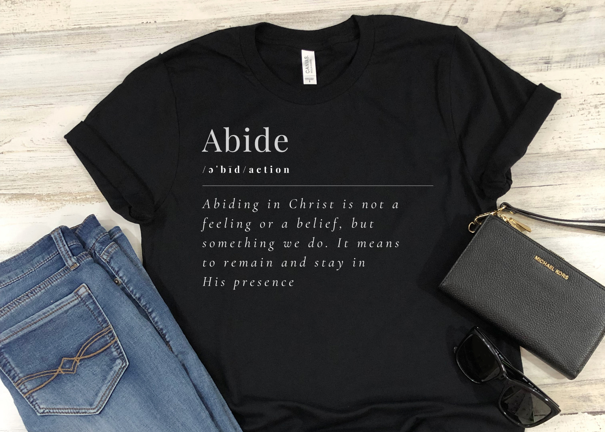 Abide in Him Tee