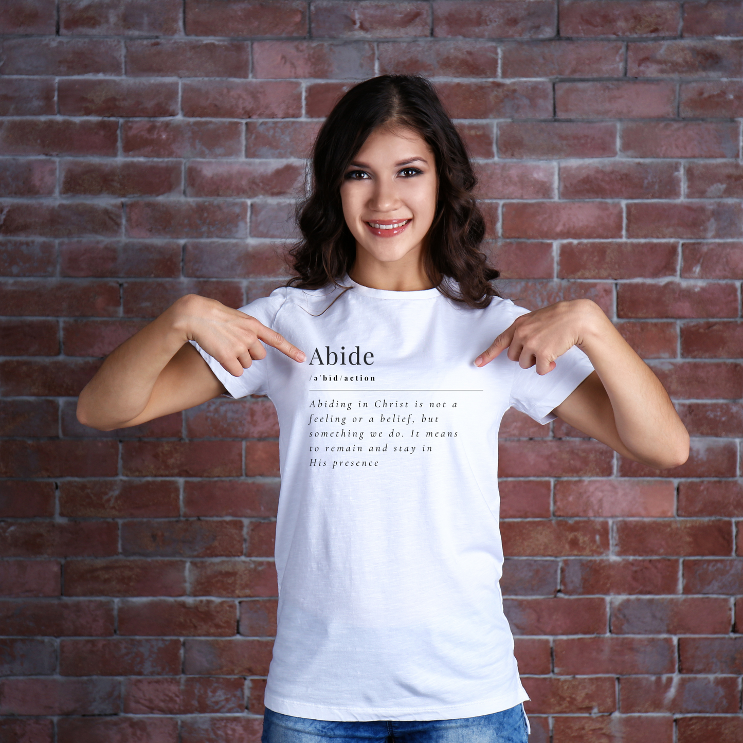 Abide in Him Tee