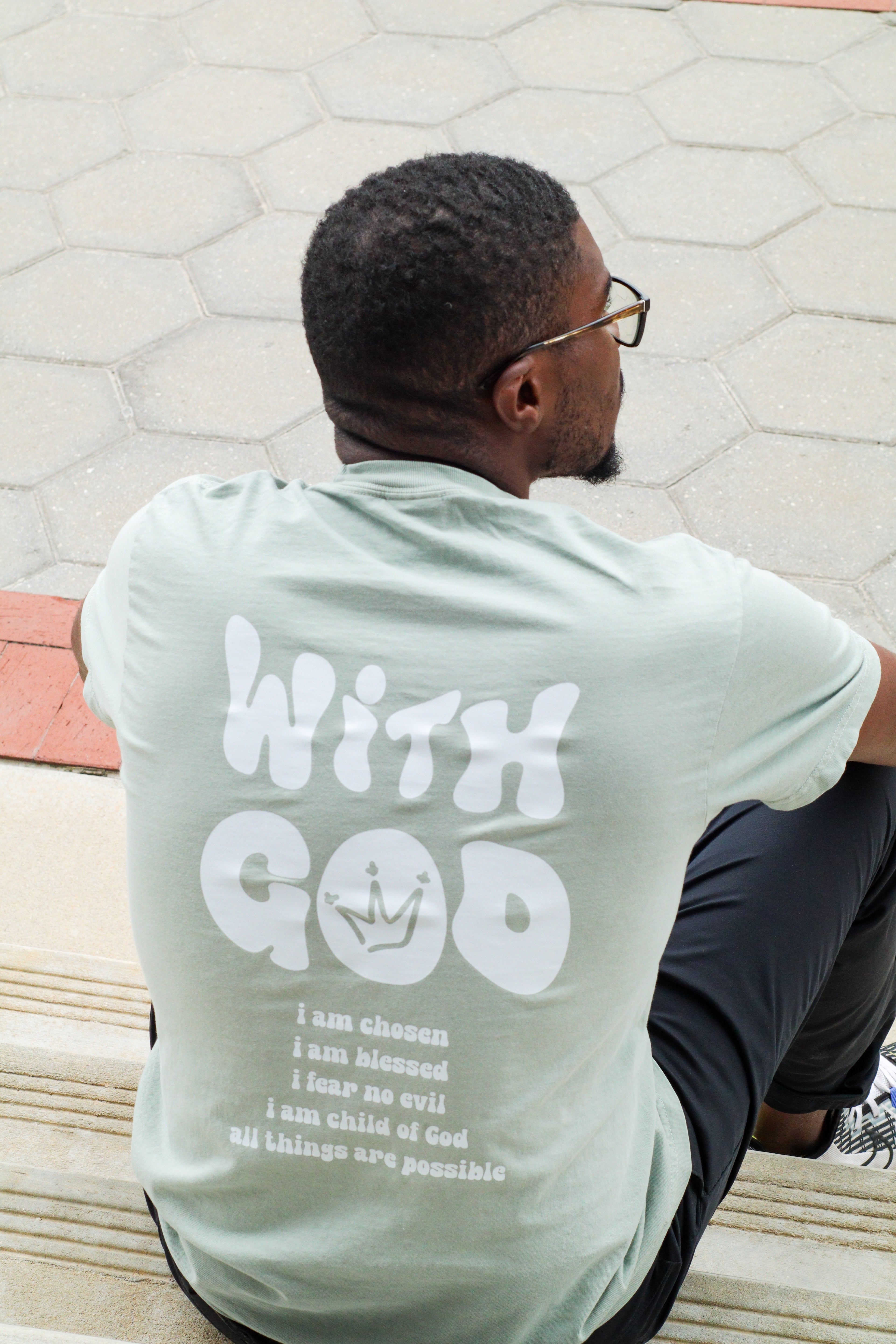 Christian Clothing - With God Tee - Elevate Light Co.