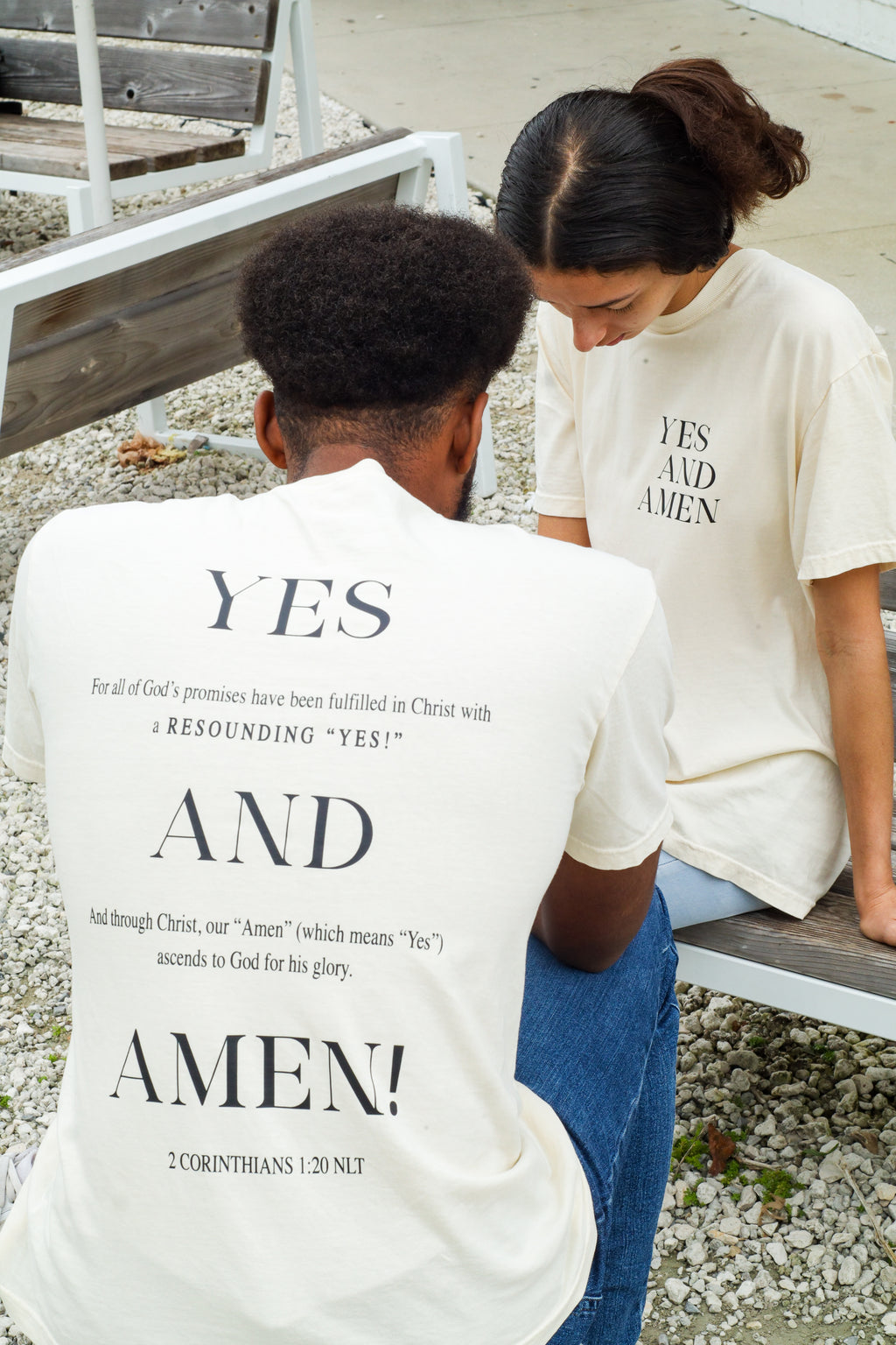 Christian Clothing - Yes and Amen Tee - Elevate Light Co.