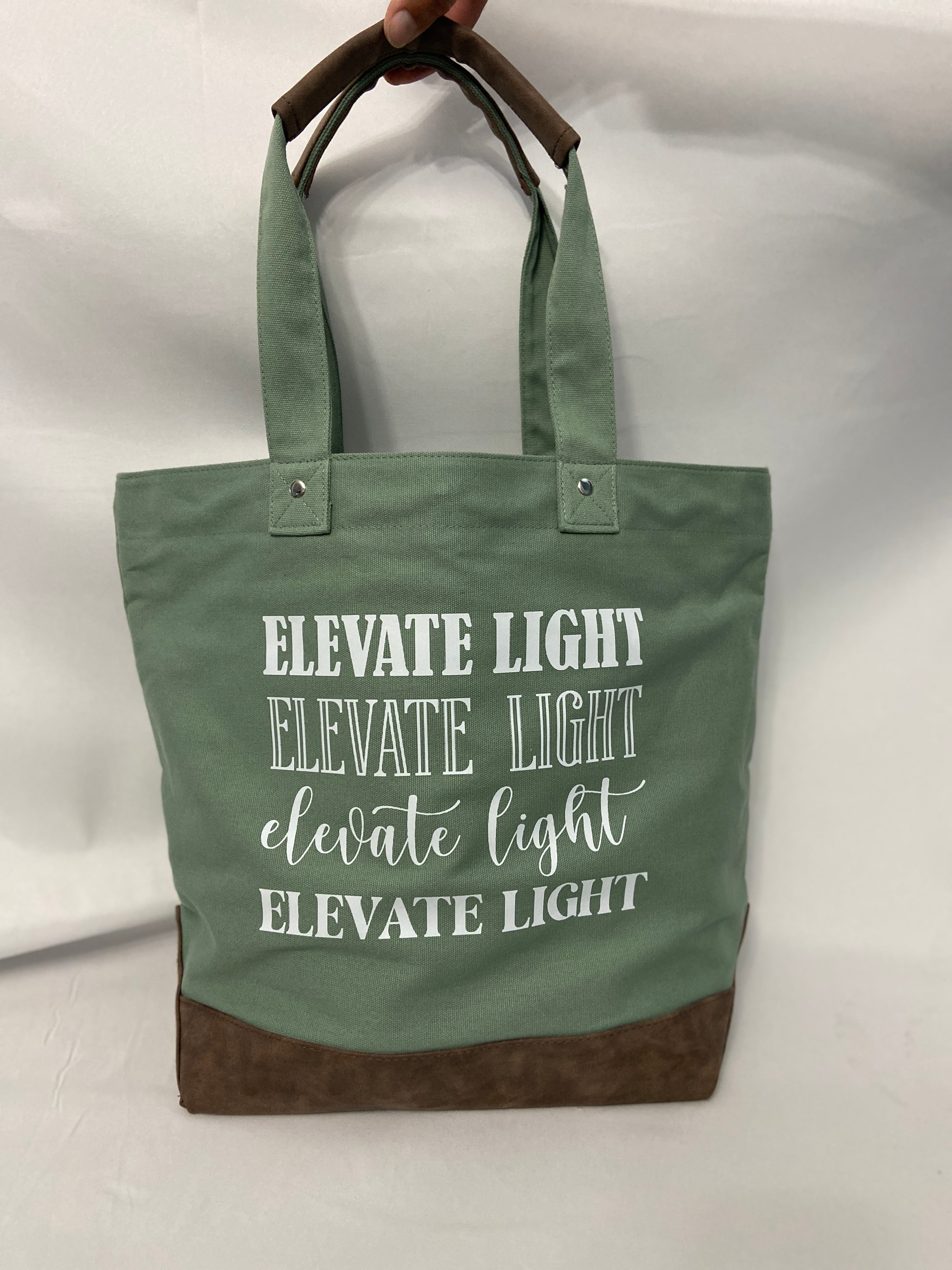 Elevate Light Canvas Tote bags